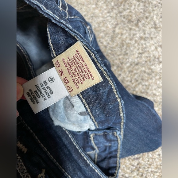 Big Star Vintage Miki Boot Cut Jeans Embroidered Western Size 28 X 33 - Picture 5 of 7